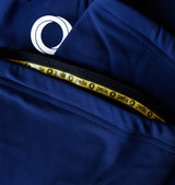 Core Leg Warmers - Navy V1 | Thermal fleece fabric for warmth & moisture wicking | Pedla branded graphics