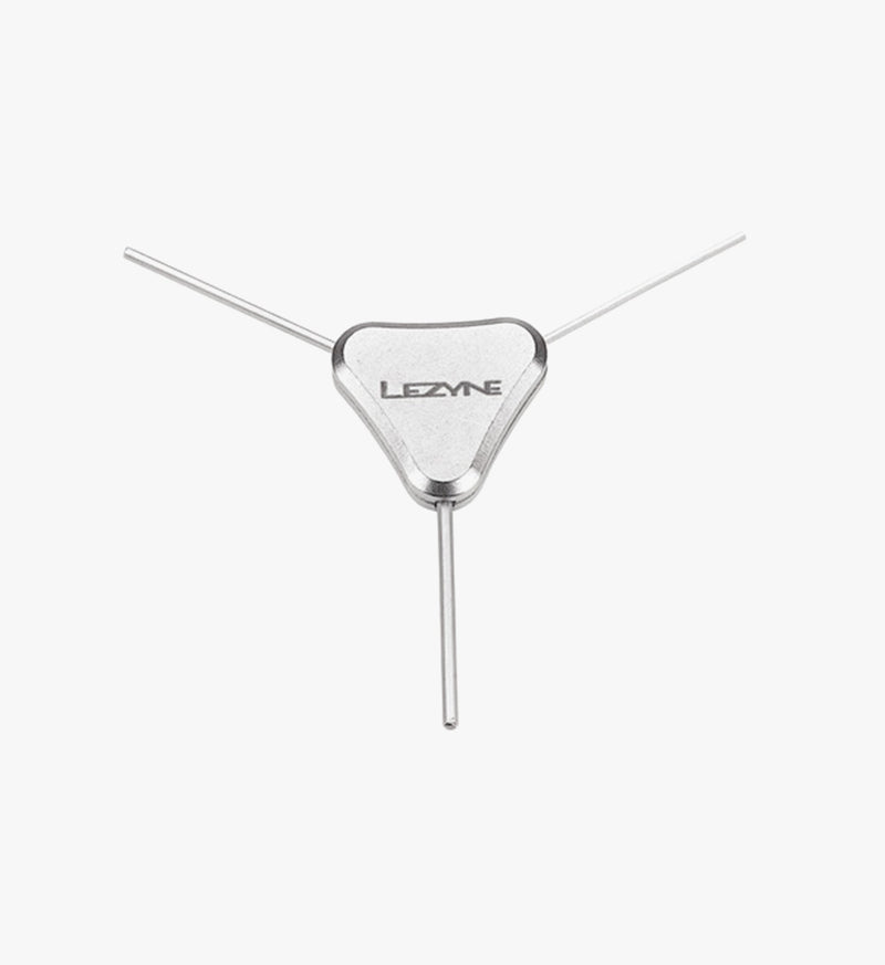 Lezyne 3-Way Allen Wrench - Nickel, Shop Quality, Durable, Long Lasting, 2/2.5/3mm Allen Key Bits