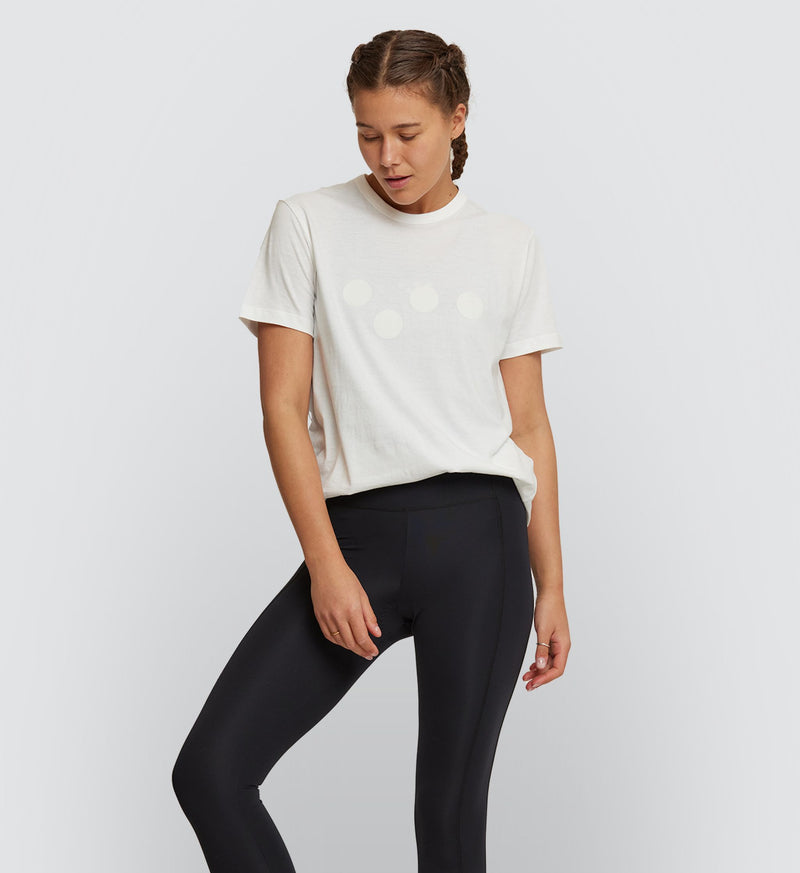 Pedla Logo Tee in White, made from 100% cotton, offering exceptional comfort and style in position 2