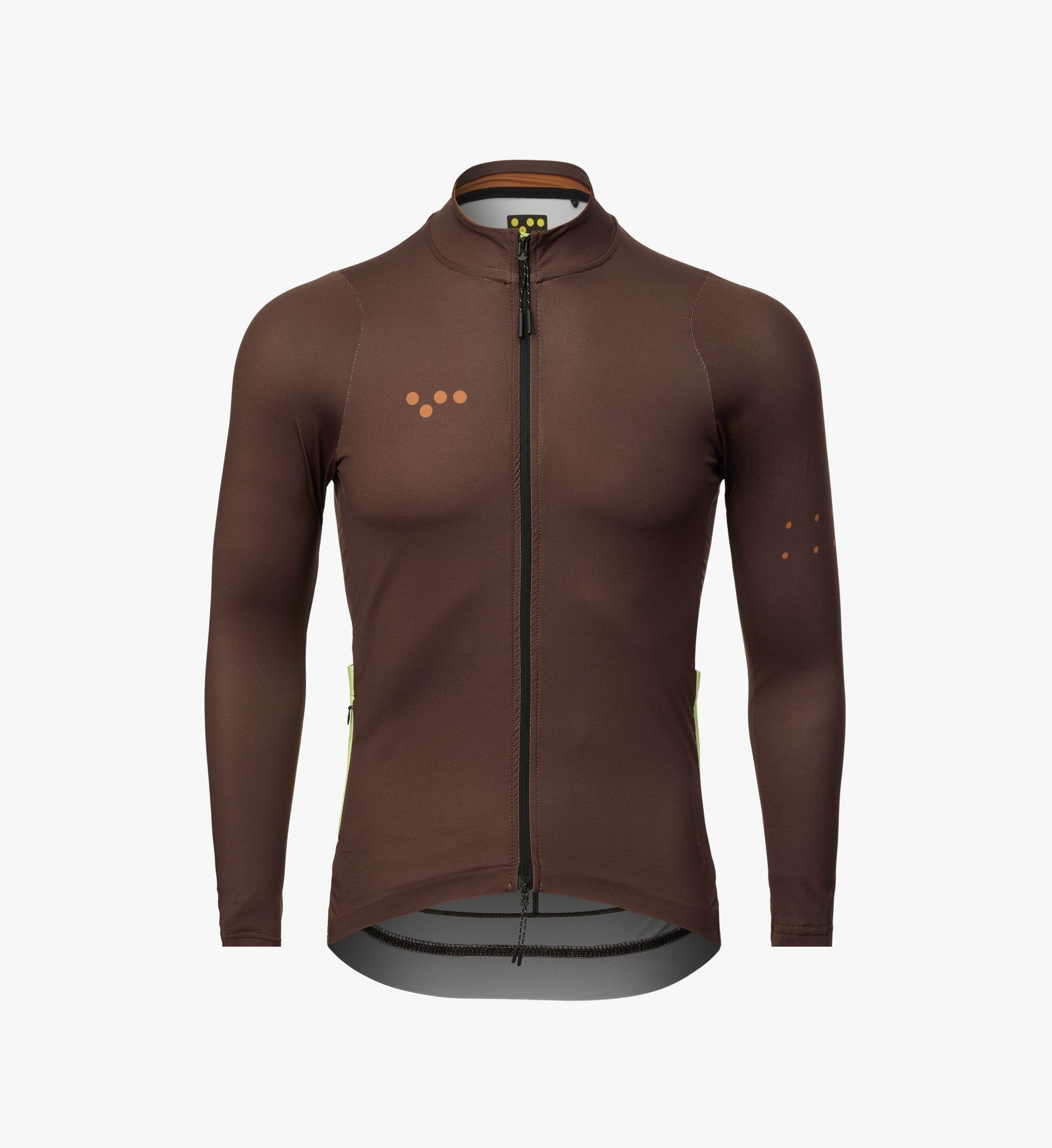 Essentials Midweight Long Sleeve cycling jersey Wood Brown – The Pedla