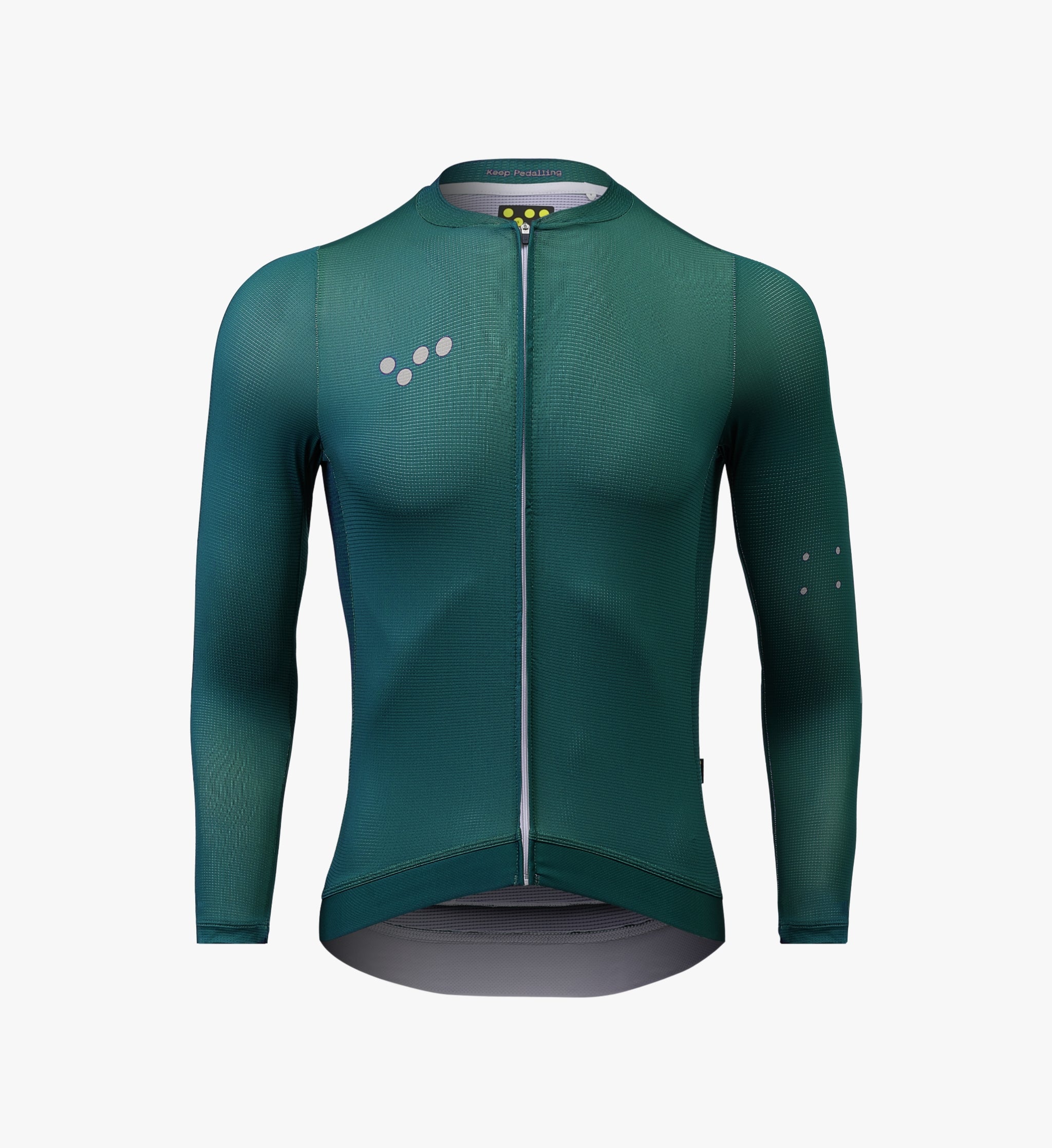 Dots / Women's Thermal Long Sleeve Cycling Jersey – Pine