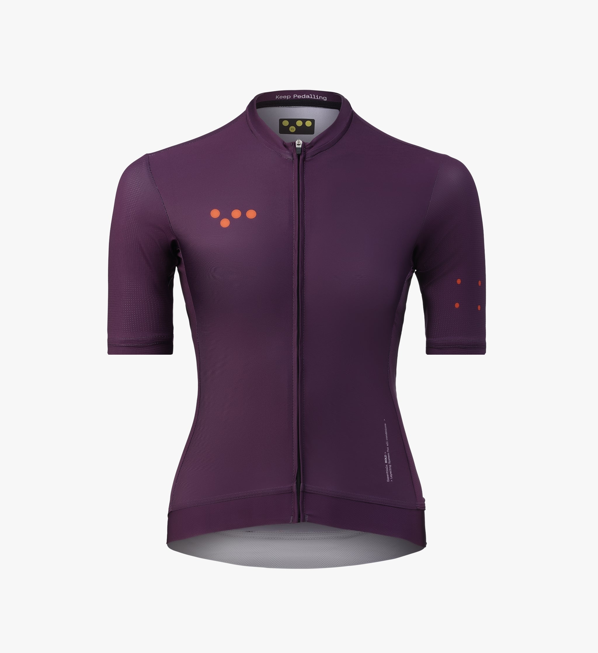 Women's Classic Cycling Jersey – Aubergine | SPF 50 | Pedla