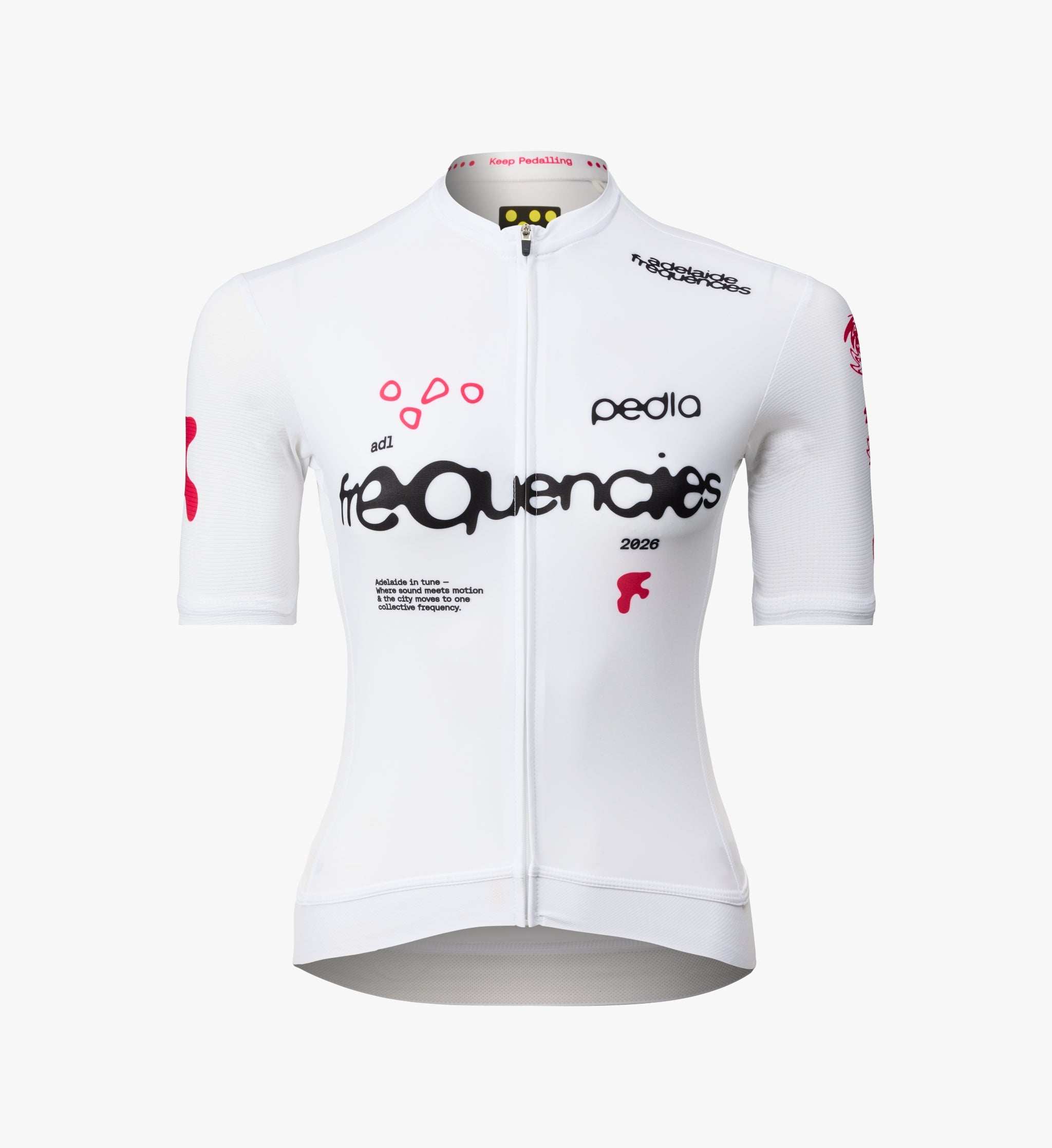 Women's Classic cycling jersey White Noise white SPF 50 – The Pedla