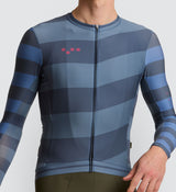 Photo of Heritage Mens Classic Long Sleeve Cycling Jersey Story close up, best, bike, fit, day, road, moisture wicking, form fitting