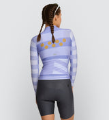 Photo of Heritage Womens Classic Cycling Jersey Periwinkle back, best, bike, fit, day, road, sleeve, moisture wicking, form fitting