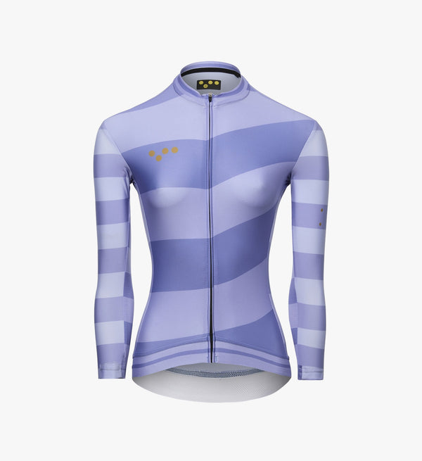 Photo of Heritage Womens Classic Cycling Jersey Periwinkle silo, best, bike, fit, day, road, sleeve, moisture wicking, form fitting
