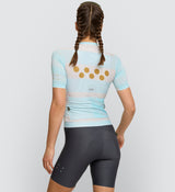 Photo of Heritage Womens Classic Cycling Jersey Seafoam back, best, bike, fit, day, road, sleeve, moisture wicking, form fitting
