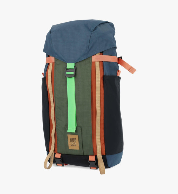 Topo Mountain Pack 16L - Pond Blue Olive, Lightweight Recycled Nylon, Laptop Sleeve, Outdoor Adventure