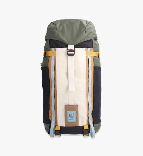 Topo Designs Mountain Pack 16L - Bone White/Olive, Lightweight Recycled Nylon, Outdoor Adventure Piece