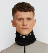 Photo of Pedla's Essentials Merino Cycling Neck Gaiter - Black - model neck