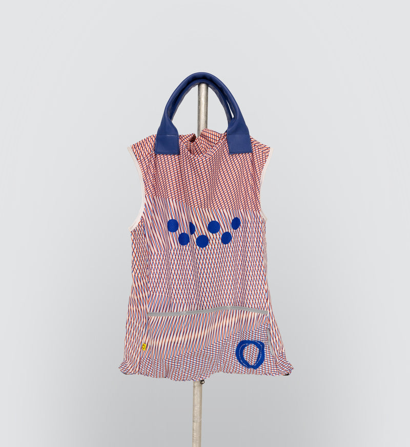 Pedla x A-ESQUE / Upcycled Gilet Tote - Cross Hatch