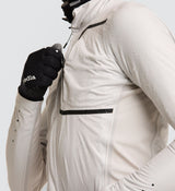 Photo of Pro Mens Deflect Cycling Jacket Chalk close up, weather, best, winter, winder, rain, waterproof, windbreaker