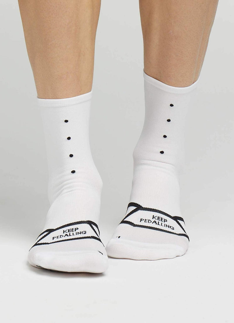 Lightweight Cycling Socks - White, Pedla, breathable, moisture management, temperature control