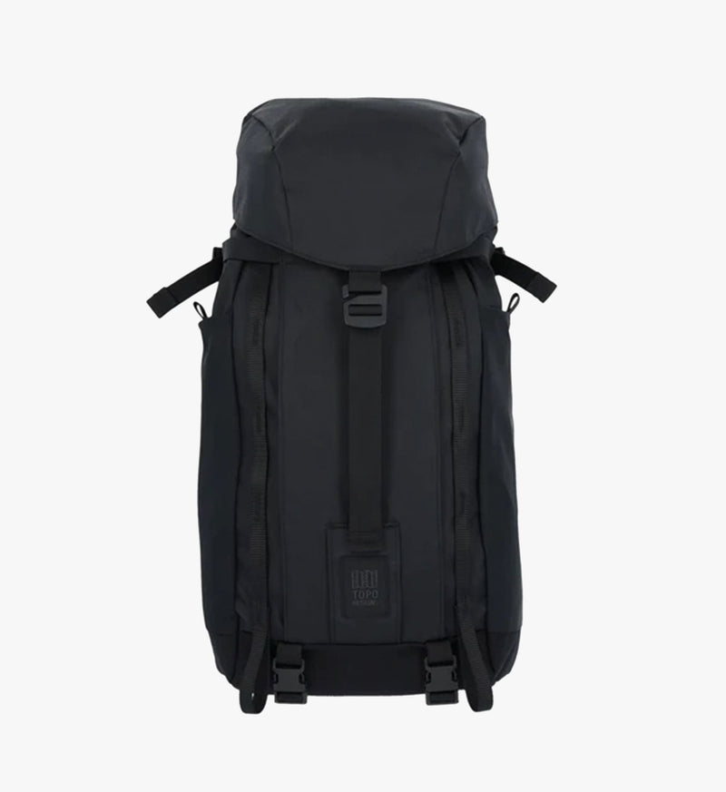 Topo Designs Mountain Pack 28L - Black, Lightweight Recycled Nylon, Outdoor Adventure Piece
