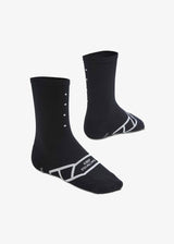 Lightweight Socks Black - Introducing the latest in lightweight sock technology: Our Pedla sock is highly breathable with active performance wicking technology for maximum moisture management & temperature control - ideal for hot summer days. Constructed from a Nylon + Coolmax® core spun covered Lycra® containing unsurpassed moisture management and sport stability.