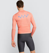 Elements Men's Air LS Cycling Jersey - Nectarine | Breathable, Lightweight, Performance Cycling Attire