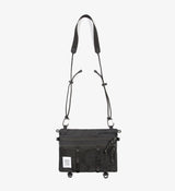 Topo Designs Mountain Accessory Shoulder Bag - Black, Recycled Nylon, Adjustable Strap, Zippered Pockets