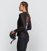 Off Grid Women's Adventure LS Tee - Black, Comfortable & Breathable Cycling Gear, Lightweight & Versatile