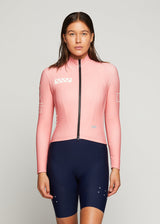 BOLD Women's ChillBLOCK Cycling Jacket - Pink, Essential winter warmth, insulation, breathability, comfort, safety, reflective accents.