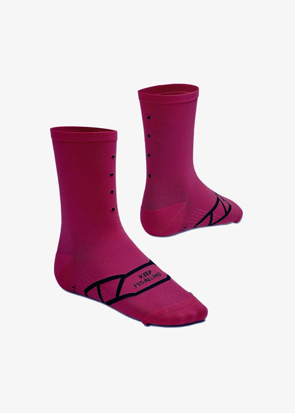Lightweight Cycling Socks - Magenta | 3 Pack | Moisture-wicking technology | Ideal for hot summer days