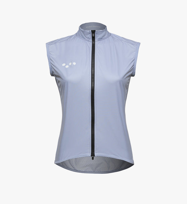 BOLD Women's MicroTECH Cycling Gilet Vest - Pumice, Lightweight & Water Resistant