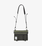 Topo Designs Mountain Accessory Shoulder Bag - Olive, Recycled Nylon, Adjustable Strap, Zippered Pockets