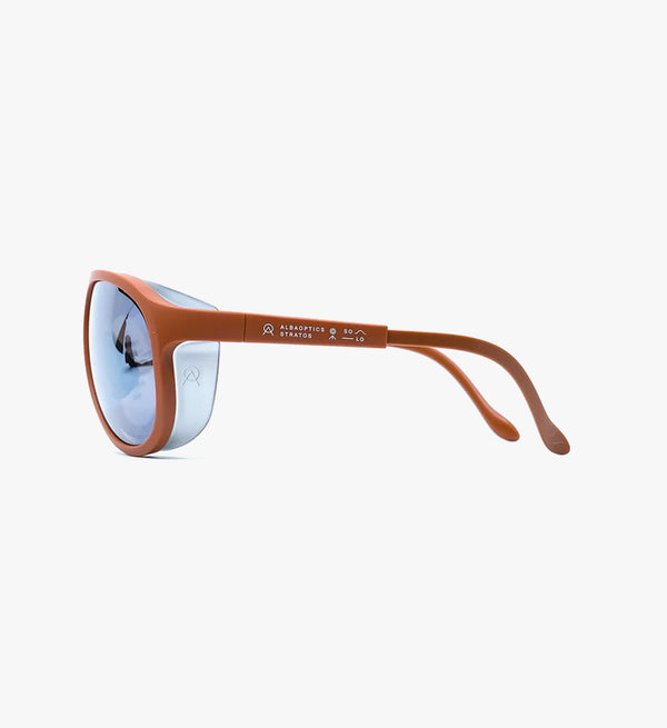 Alba Optics SOLO Rust ALU lens - Stylish eyewear for outdoor enthusiasts.
