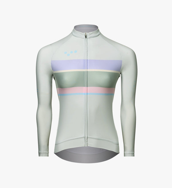 Heritage Women's LUXE LS Cycling Jersey - Pastel Pop, high-intensity, hot weather riding, sun-protecting, lightweight tech, perfect fit