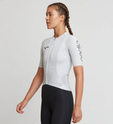 Pro Women's Pursuit Cycling Jersey - Chalk | Premium race-ready jersey with Italian fabrics and engineered fit.