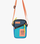 Topo Mini Shoulder Bag - Tile Blue Pond Blue, daily carry, adjustable strap, zippered pocket, internal org pocket