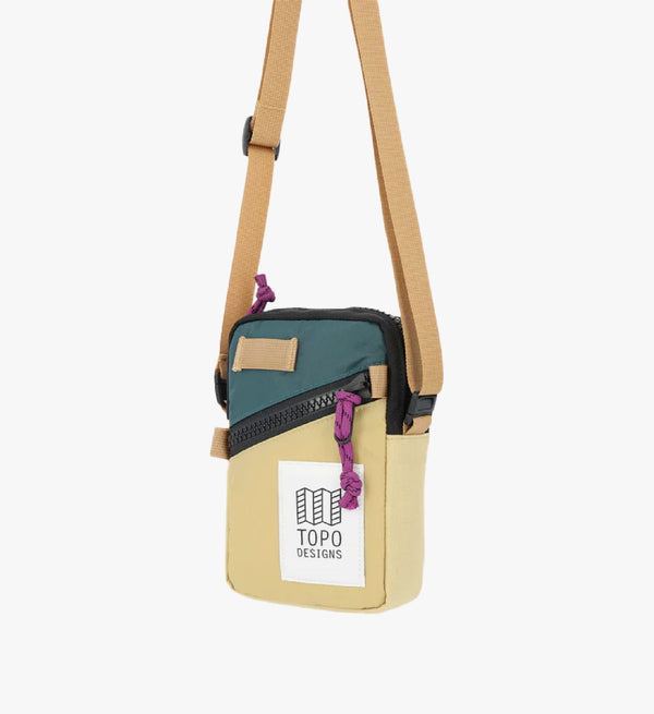Topo Mini Shoulder Bag - Hemp Botanic Green, daily carry, adjustable strap, zippered pocket, internal org pocket