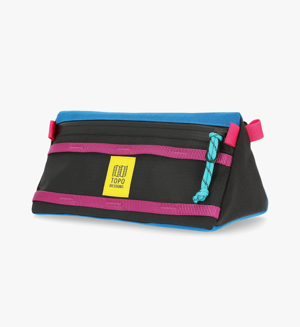 Topo / Bike Bag Mountain - Black Blue, Versatile, Waterproof, Removable Strap, VELCRO® Attachment, Sustainable