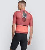 Off Grid Men’s Roamer Cycling Jersey - Mineral Red | Breathable, Best, Re-engineered fit and fabric