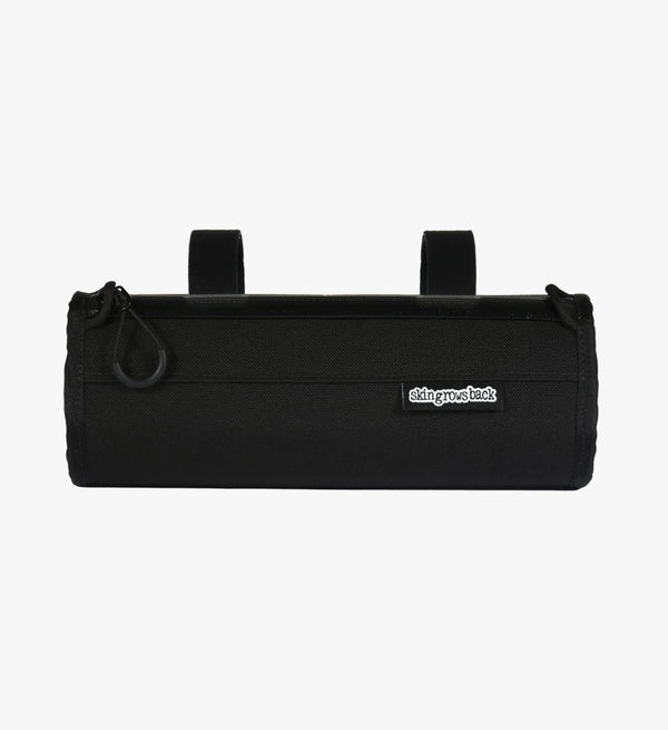 Skingrows Back / Little Lunch Handlebar Bag - Black, Weather Resistant Nylon, YKK AquaGuard Zip, Lightweight
