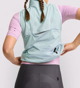 Elements Women's Ultralight Packable Cycling Gilet - Frozen, windproof, water resistant, compact, durable.