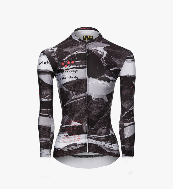 Photo of Archive Womens Cycling Long Sleeve Jersey Monochrome silo, best, bike, fit, day, road, moisture wicking, form fitting