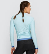 Elements Women's Thermal LS Cycling Jersey - Seafoam, Comfortable, Warm, Breathable, Durable, Stylish, High Visibility