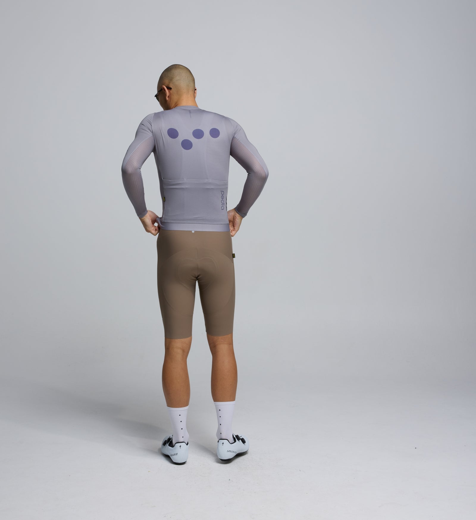 Essentials / Men's Light Grey Air Long Sleeve Cycling Jersey