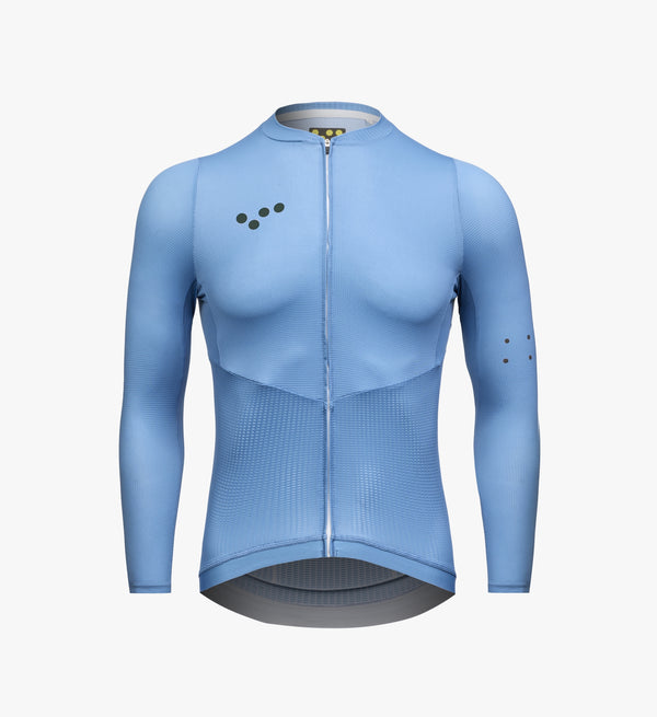 Men’s Slate Air Long Sleeve Cycling Jersey - Lightweight, Breathable, and Moisture-Wicking