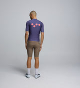 Back view of Men's Classic Jersey in Dusk – sleek silhouette with rear pockets and silicone gripper for a secure cycling fit