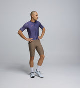 Side profile of Men's Dusk Classic Cycling Jersey – highlighting four-way stretch and underarm ventilation panels for airflow