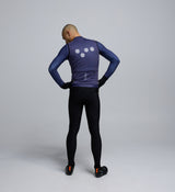 Back view of Dusk Thermal Cycling Gilet – featuring reflective details on shoulders and secure concealed rear pocket