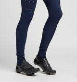 Core/Leg Cycling Warmers - Navy, Thermal Fleece, Moisture-Wicking, Anatomical Fit, Gripper Bands
