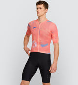 Photo of Beyondism Mens Air Cycling Jersey Nectarine front, best, bike, fit, day, road, sleeve, moisture wicking, form fitting