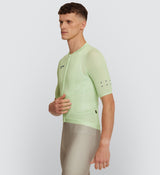 Side view of Men's Wasabi Air Jersey with ventilated underarm mesh & extended sleeves for airflow