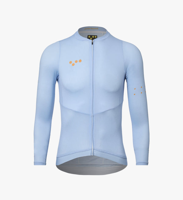 Sky Men's Air Long Sleeve Cycling Jersey: Superior breathability with lightweight mesh design
