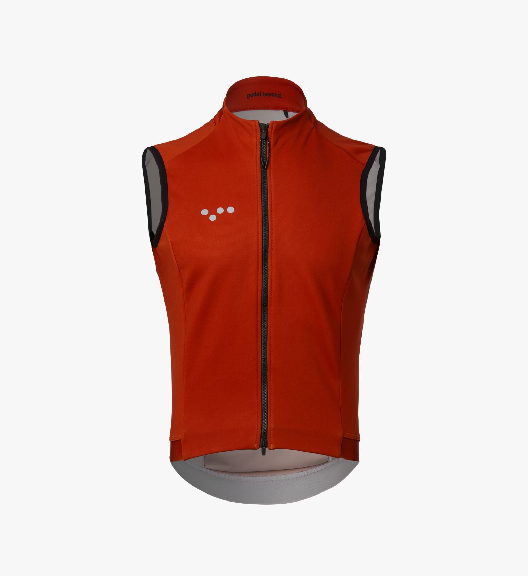 Men's Thermal Cycling Gilet in Paprika Cold Weather Riding Comfort The Pedla