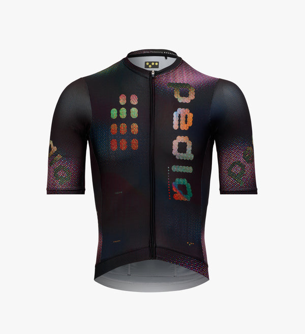 Men’s Classic Cycling Jersey in Carbonado - premium performance cycling apparel with signature Pedla design.
