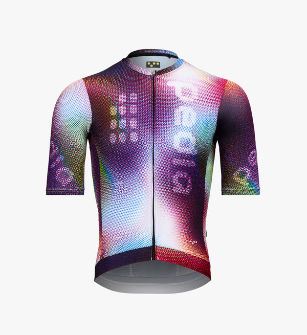 Men’s Classic Cycling Jersey in Diamond - essential cycling apparel with SPF 50 protection and premium fit.