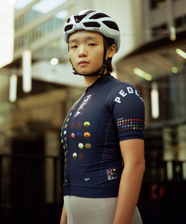 COLOUR THEORY Women's Classic Cycling Jersey Navy – The Pedla